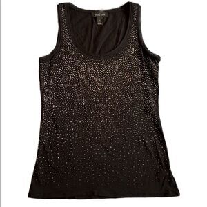 WHBM Women’s Small Black Sparkly Tank Shirt for a Night on the Town!
